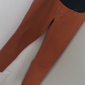 Maternity Cotton  Pants - Rust Orange